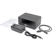 Tripp Lite by Eaton Quick Dock U439-002-CG2 Drive Dock - USB 3.1 Type C Host Interface - UASP Support External - Black - U439-002-CG2