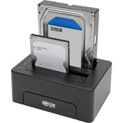 Tripp Lite by Eaton Quick Dock U439-002-CG2 Drive Dock - USB 3.1 Type C Host Interface - UASP Support External - Black - U439-002-CG2