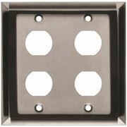 Tripp Lite by Eaton N206-FP04-IND RJ45 Bulkhead Wall Plate, 4 Cutouts, Industrial, Metal - N206-FP04-IND