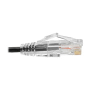 Tripp Lite series Cat6 UTP Patch Cable (RJ45) - M/M, Gigabit, Snagless, Molded, Slim, Black, 1 ft. - N201-S01-BK