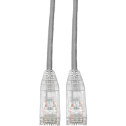 Tripp Lite by Eaton Cat6 UTP Patch Cable (RJ45) - M/M, Gigabit, Snagless, Molded, Slim, Gray, 3 ft.