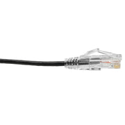 Tripp Lite series Cat6 UTP Patch Cable (RJ45) - M/M, Gigabit, Snagless, Molded, Slim, Black, 7 ft. - N201-S07-BK