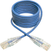 Tripp Lite series Cat6 UTP Patch Cable (RJ45) - M/M, Gigabit, Snagless, Molded, Slim, Blue, 7 ft. - N201-S07-BL