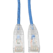 Tripp Lite by Eaton Cat6 UTP Patch Cable (RJ45) - M/M, Gigabit, Snagless, Molded, Slim, Blue, 15 ft.