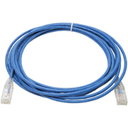 Tripp Lite by Eaton Cat6 UTP Patch Cable (RJ45) - M/M, Gigabit, Snagless, Molded, Slim, Blue, 15 ft. - N201-S15-BL