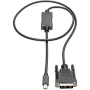 Tripp Lite by Eaton Mini DisplayPort to DVI Adapter Cable (M/M), 1080p, 3 ft. - P586-003-DVI