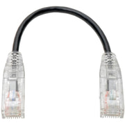 Tripp Lite by Eaton Cat6 UTP Patch Cable (RJ45) - M/M, Gigabit, Snagless, Molded, Slim, Black, 6 in. - N201-S6N-BK