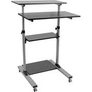 Tripp Lite by Eaton Rolling Standing Desk/Workstation on Wheels, Height Adjustable, Mobile - WWSSRC