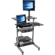 Tripp Lite by Eaton Rolling Standing Desk/Workstation on Wheels, Height Adjustable, Mobile - WWSSRC