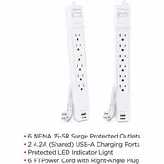 CyberPower Professional CSP606U42A Surge Suppressor/Protector - CSP606U42A
