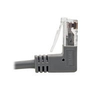 Tripp Lite by Eaton N201-SR2-GY Right-Angle Cat6 UTP Patch Cable - 2 ft., M/M, Slim, Gray - N201-SR2-GY