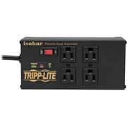 Tripp Lite Isobar Surge Protector Power Strip 4 Outlet 2 USB Charging Ports 8ft Cord - 4 x NEMA 5-15R, 2 x USB - 1440 VA - 3330 J - 120 V AC Input - IBAR4ULTRAUSBB