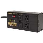 Tripp Lite Isobar Surge Protector Power Strip 4 Outlet 2 USB Charging Ports 8ft Cord - 4 x NEMA 5-15R, 2 x USB - 1440 VA - 3330 J - 120 V AC Input