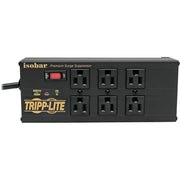 Tripp Lite Isobar Surge Protector Power Strip 6 Outlet 2 USB Charging Ports 10ft Cord - 6 x NEMA 5-15R, 2 x USB - 1440 VA - 3840 J - 120 V AC Input - IBAR6ULTRAUSBB
