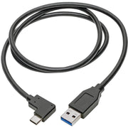Tripp Lite by Eaton U428-003-CRA Right-Angle USB-C to USB-A Cable, M/M, 3 ft. - U428-003-CRA
