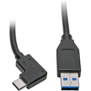 Tripp Lite by Eaton U428-003-CRA Right-Angle USB-C to USB-A Cable, M/M, 3 ft.