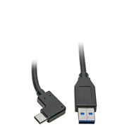 U428-003-CRA_Tripp Lite by Eaton U428-003-CRA Right-Angle USB-C to USB-A Cable, M/M, 3 ft.