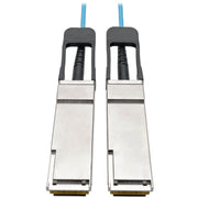 Tripp Lite by Eaton QSFP+ to QSFP+ Active Optical Cable - 40Gb, AOC, M/M, Aqua, 20 m (65.6 ft.)