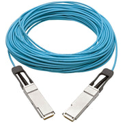 Tripp Lite by Eaton QSFP+ to QSFP+ Active Optical Cable - 40Gb, AOC, M/M, Aqua, 30 m (98.4 ft.) - N28F-30M-AQ