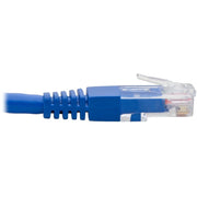 Tripp Lite by Eaton Down-Angle Cat6 UTP Patch Cable (RJ45) - 1 ft., M/M, Gigabit, Molded, Blue - N204-001-BL-DN