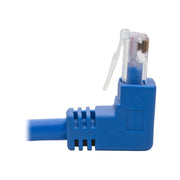 Tripp Lite by Eaton Down-Angle Cat6 UTP Patch Cable (RJ45) - 1 ft., M/M, Gigabit, Molded, Blue - N204-001-BL-DN