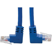 Tripp Lite by Eaton N204-004-BL-UD Cat6 UTP Patch Cable, Up-Angle Male/Down-Angle Male - 4 ft., Blue