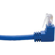 Tripp Lite by Eaton N204-005-BL-UD Cat6 UTP Patch Cable, Up-Angle Male/Down-Angle Male - 5 ft., Blue - N204-005-BL-UD