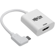 Tripp Lite by Eaton U444-06N-HD4KRA Right-Angle USB-C to HDMI Adapter, M/F, White