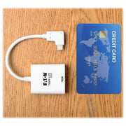 Tripp Lite by Eaton U444-06N-VGA-RA Right-Angle USB-C to VGA Adapter, M/F, White - U444-06N-VGA-RA