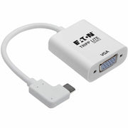 Tripp Lite by Eaton U444-06N-VGA-RA Right-Angle USB-C to VGA Adapter, M/F, White