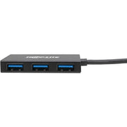 Tripp Lite by Eaton USB 3.0 SuperSpeed Slim Hub, 5 Gbps - 4 USB-A Ports, Portable, Aluminum - U360-004-4A-AL