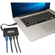 Tripp Lite by Eaton U460-T04-2A2C-2 USB 3.1 C Hub, 10 Gbps, Black - U460-T04-2A2C-2