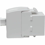 Tripp Lite by Eaton N238-001-GY-TF Keystone Jack Cat6a/Cat6/Cat5e, White, TAA - N238-001-GY-TF