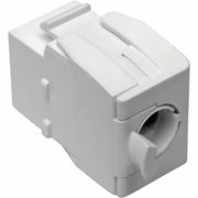 Tripp Lite by Eaton N238-001-GY-TF Keystone Jack Cat6a/Cat6/Cat5e, White, TAA - N238-001-GY-TF