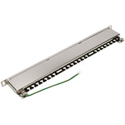 Tripp Lite by Eaton N252-024-HU-SHK Cat6 24-Port Patch Panel, 0.5U - N252-024-HU-SHK