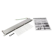 Tripp Lite by Eaton N252-024-HU-SHK Cat6 24-Port Patch Panel, 0.5U - N252-024-HU-SHK