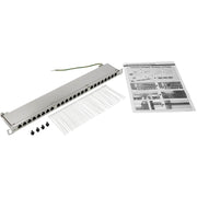 Tripp Lite by Eaton N252-024-HU-SHK Cat6 24-Port Patch Panel, 0.5U - N252-024-HU-SHK