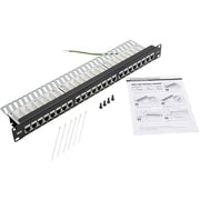 Tripp Lite by Eaton N252-024-SH-K Cat6 24-Port Patch Panel, 1U - N252-024-SH-K