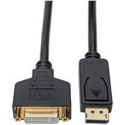 Tripp Lite by Eaton P134-001-GC DisplayPort to DVI Cable Adapter - M/F, Black, 1 ft.