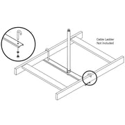 Tripp Lite by Eaton SRLCNTRSPPT18 Ceiling Mount for Cable Ladder - Black - SRLCNTRSPPT18