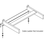 Tripp Lite by Eaton SRLWALLSPPT18 Wall Mount Support for Cable Ladder - Black - SRLWALLSPPT18