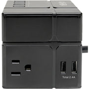 Tripp Lite by Eaton Protect It! TLP366CUBEUSBB Surge Suppressor/Protector - TLP366CUBEUSBB