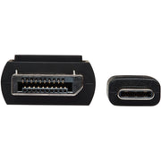 Tripp Lite by Eaton U444-003-DP-BE USB-C to DisplayPort Adapter, M/M, Black, 3 ft. - U444-003-DP-BE