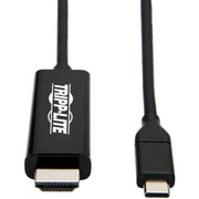 Tripp Lite by Eaton U444-003-H4K6BE USB-C to HDMI Adapter, M/M, Black, 3 ft.