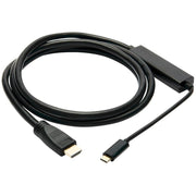 Tripp Lite by Eaton U444-006-H4K6BM USB-C to HDMI Adapter, M/M, Black, 6 ft. - U444-006-H4K6BM