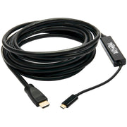 Tripp Lite by Eaton U444-015-H4K6BM USB-C to HDMI Adapter, M/M, Black, 15 ft. - U444-015-H4K6BM