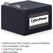 CyberPower RB1290X2 Replacement Battery Cartridge - RB1290X2