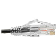 Tripp Lite by Eaton Cat6 UTP Patch Cable (RJ45) - M/M, Gigabit, Snagless, Molded, Slim, Black, 8 in - N201-S8N-BK