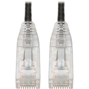 Tripp Lite by Eaton Cat6 UTP Patch Cable (RJ45) - M/M, Gigabit, Snagless, Molded, Slim, Black, 8 in