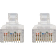 Tripp Lite by Eaton Cat6 UTP Patch Cable (RJ45) - M/M, Gigabit, Snagless, Molded, Slim, Blue, 8 in. - N201-S8N-BL